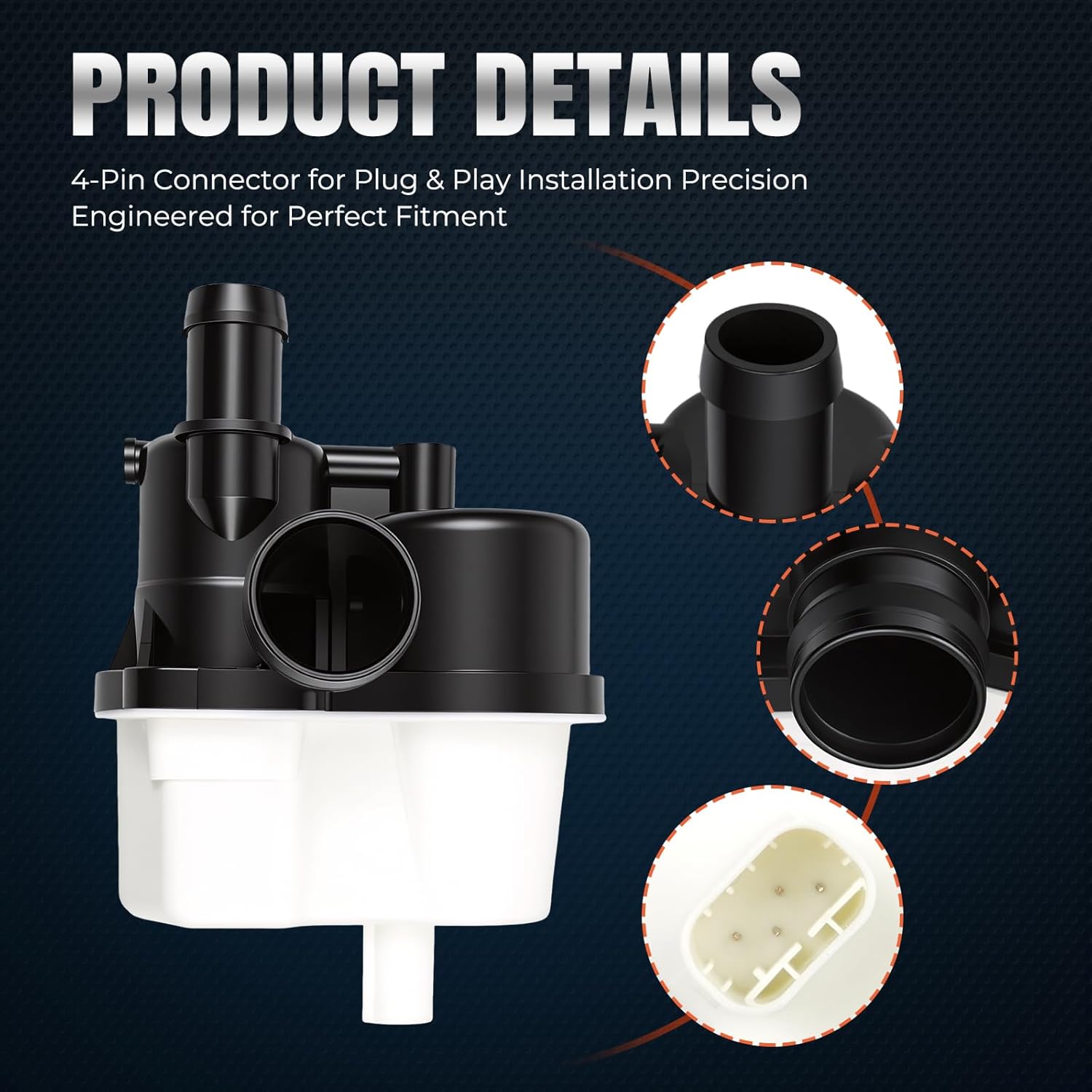 Fuel Vapor Leak Detection Pump Leakage Diagnostic Pump Dmtl Pump Compatible with BMW 128i 135i 325i 328i 330i 335i 525i 530i 535i 540i Replace for 0261222018 1613719347916136764191 16136752551