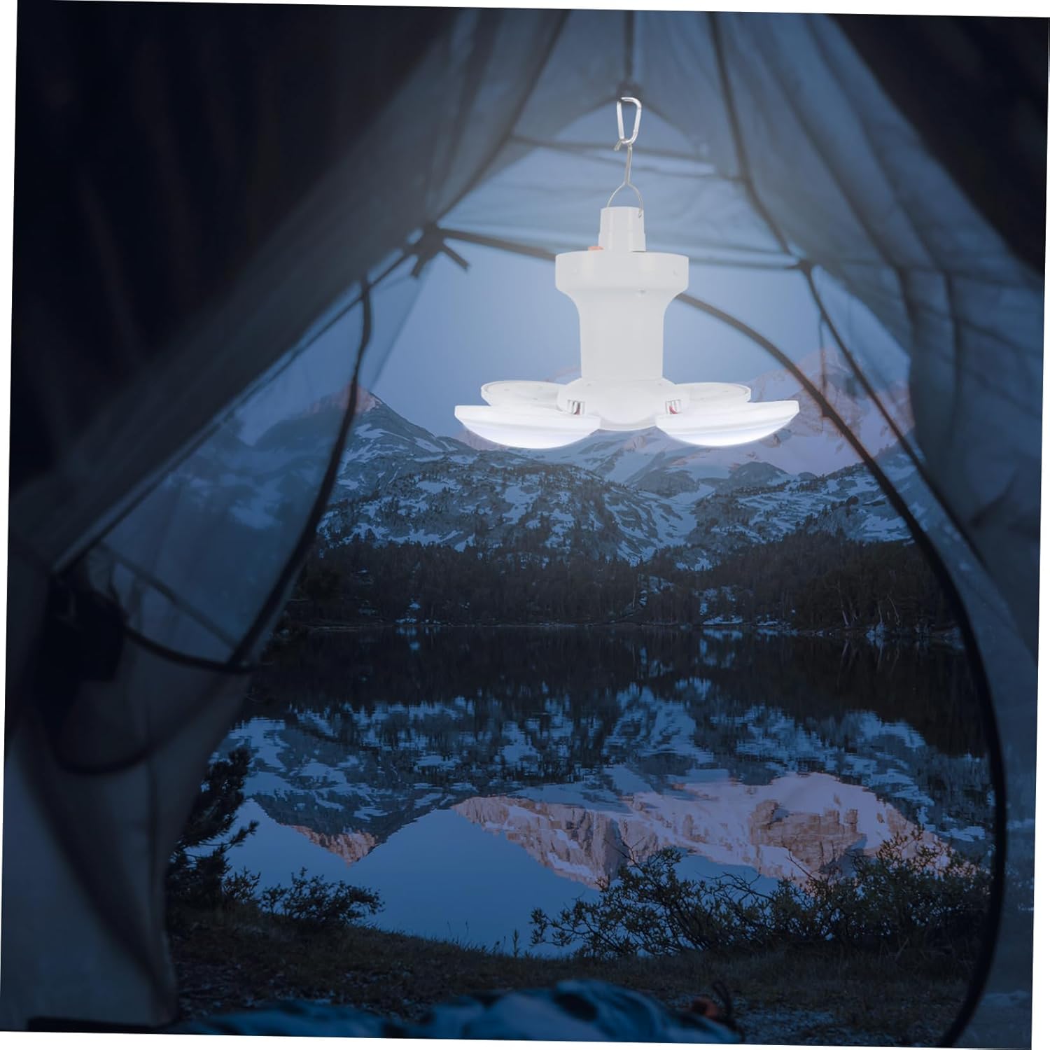 Uonlytech 1pc Solar Outdoor Camping Tent Lamp Multipurpose Led Light Multiple Modes for Emergency Use and Design for Hiking and Outdoor Activities