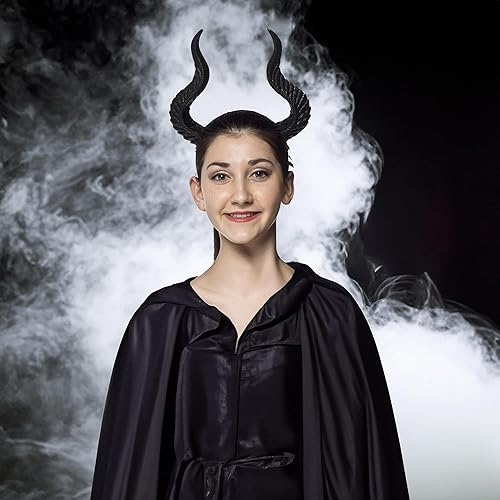 Miniatura 2 de HMS Cuernos malévolos unisex para adultos, negros, talla única, Negro -