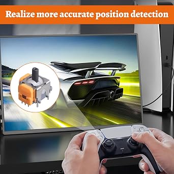 Hall Effect Joystick for PS5 Controller, 4 Pcs Anti Stick Drift 3D Analog Sensor Joystick Compatible with Play Station 5 PS5 Controller, Repair Kit for Ps5 Joystick Replacement