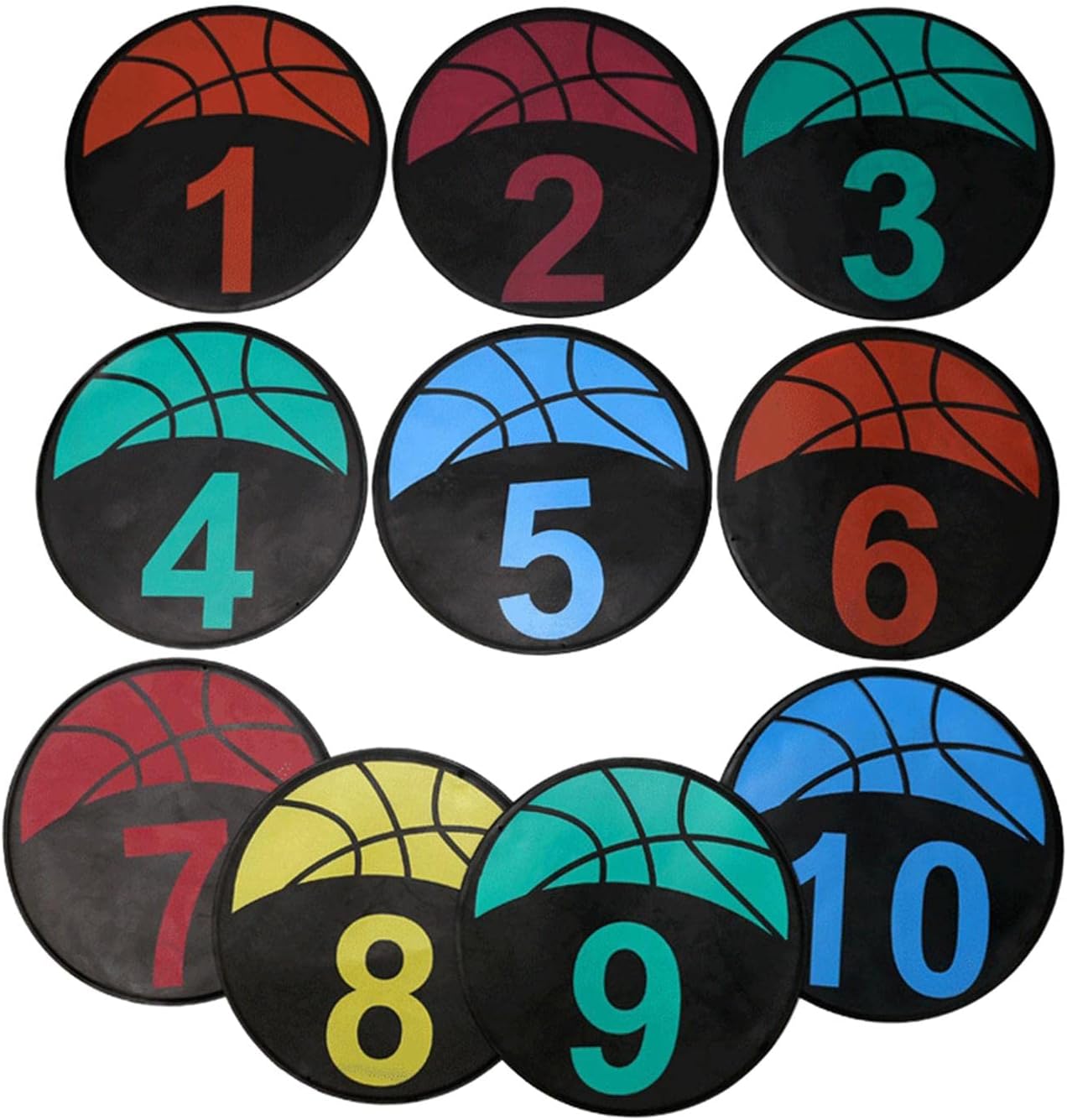 10Pcs Soccer Training Mat Practice Playing Field Marking