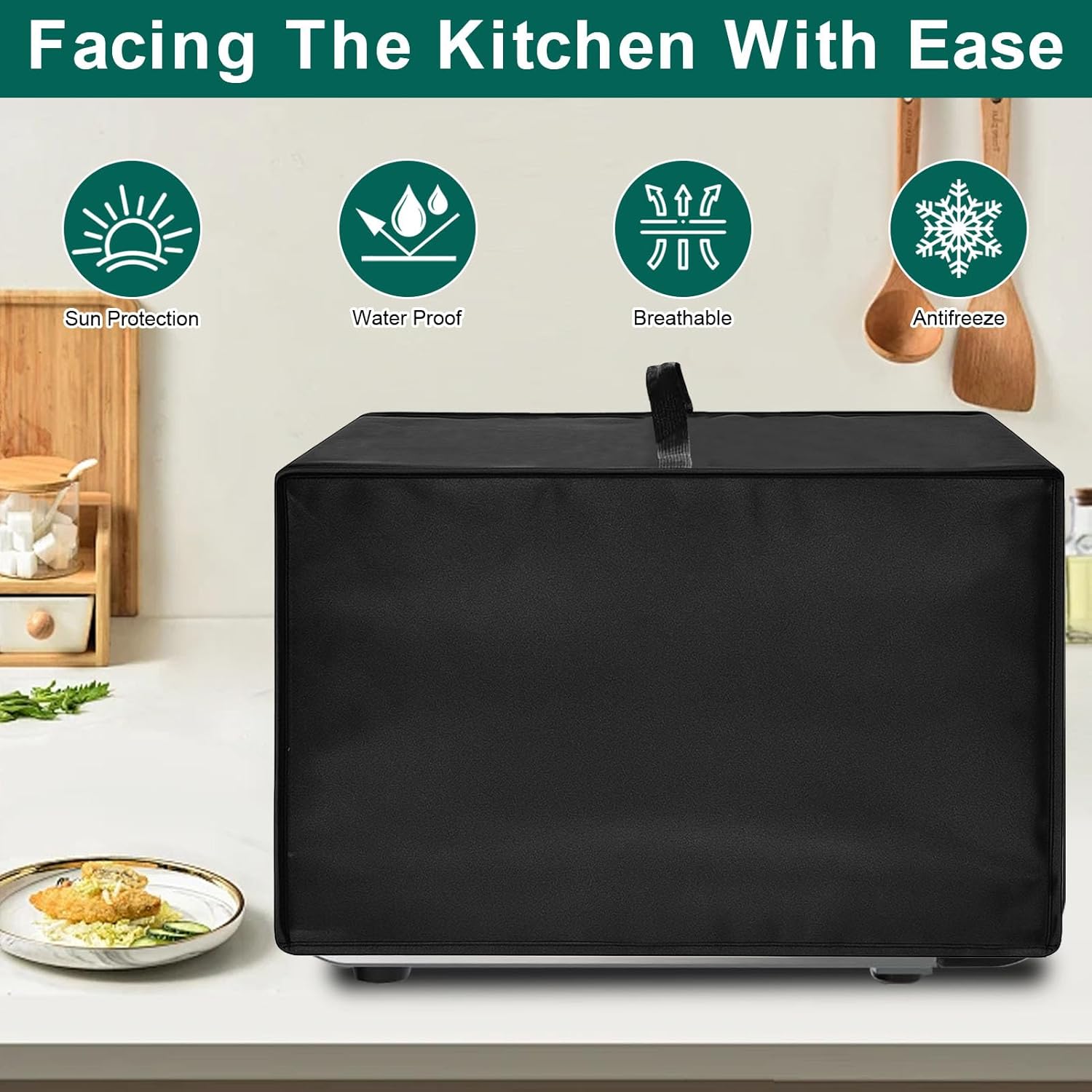 Toaster Oven Air Fryer Cover, Heat-Resistant Waterproof Dust-proof Kitchen Appliance Covers Compatible with Ninja DCT401 DCT451 DCT651 Smart Double Oven Ninja DCT402BK Double Oven