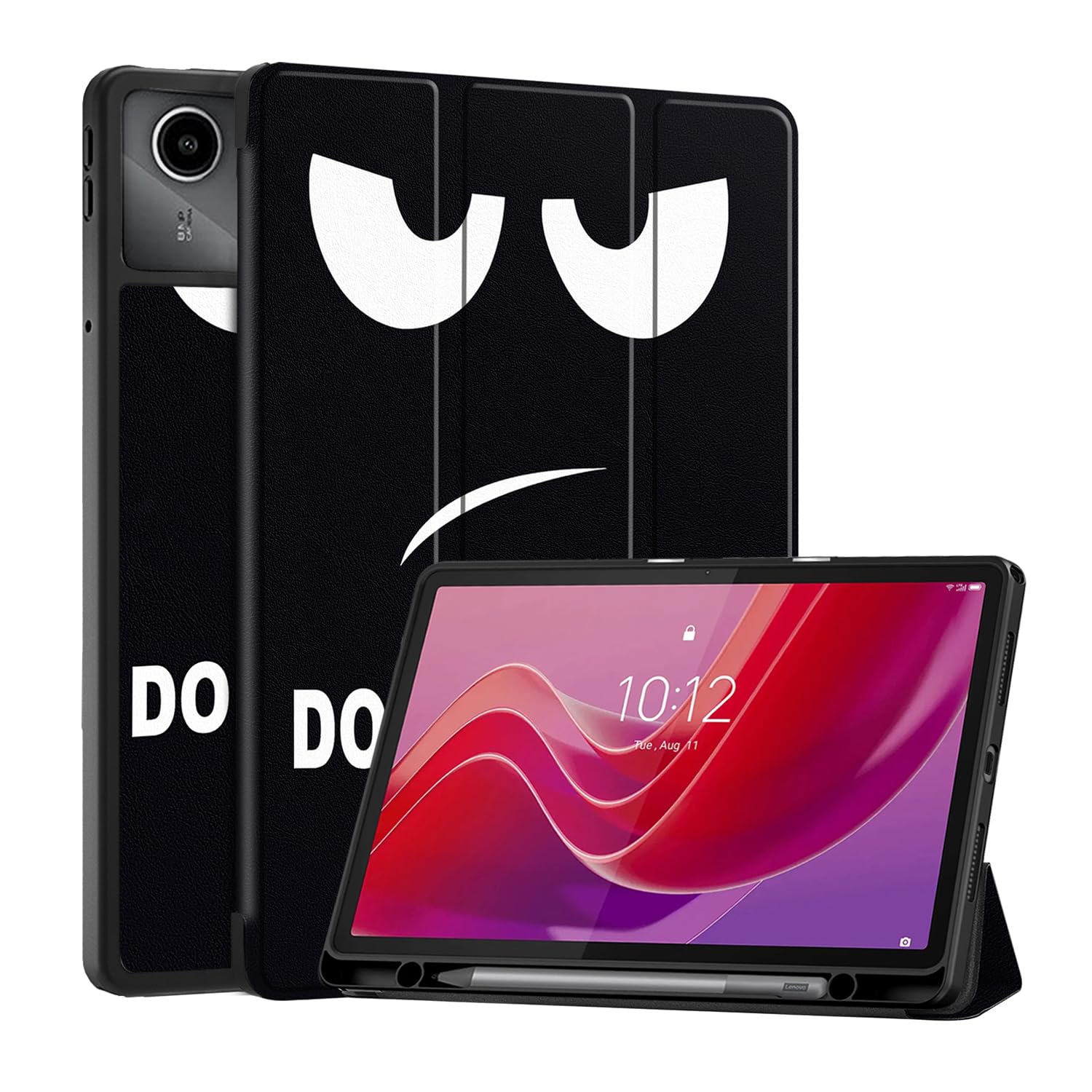Vakarey Für Lenovo Tab M11 Hülle mit Stifthalter,Ultra-Dünn Smart Schutzhülle für Lenovo Tab M11,Auge