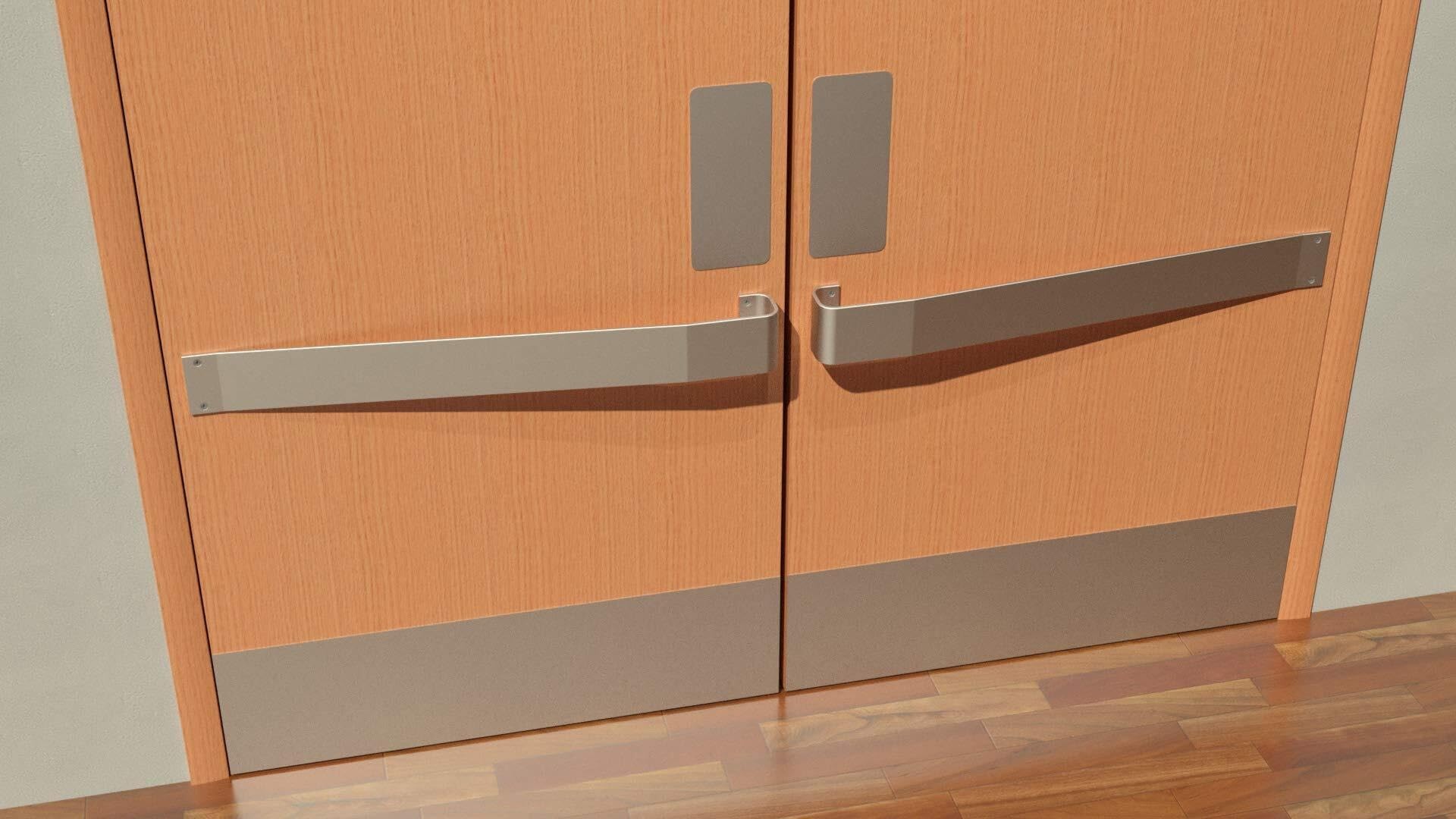 Moldura de Pared de Acero Inoxidable Autoadhesivas Placa De Zócalo For Protección (acero Inoxidable) (5" X 102")