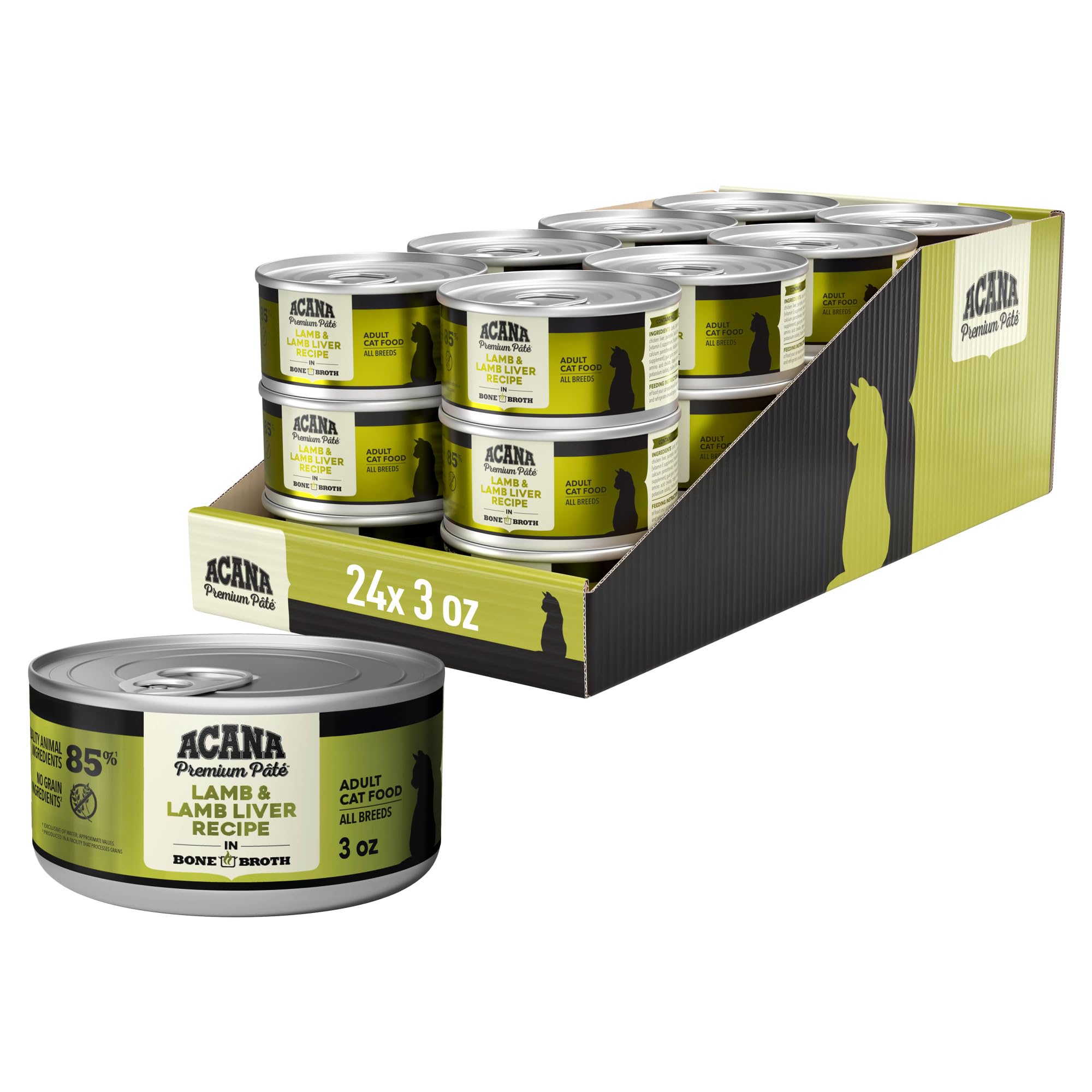 Avel Cain(AvelCain) 15枚(2枚未開封)セット Amazon.com : ACANA Premium Pate Wet Cat Food in Bone Broth Lamb +