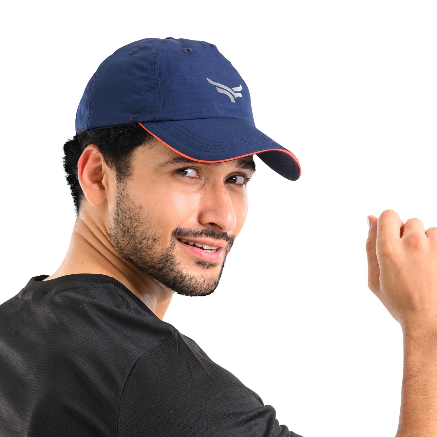 XTRIM Head Caps for Men, Unisex Sports Caps with Adjustable Strap, Summer Cap for Men, Cap for All Sports, Cap for Girls, Gym Caps for Men & Women, Cap Sports, Caps for Men with Air Holes (Navy Blue)-picture-23