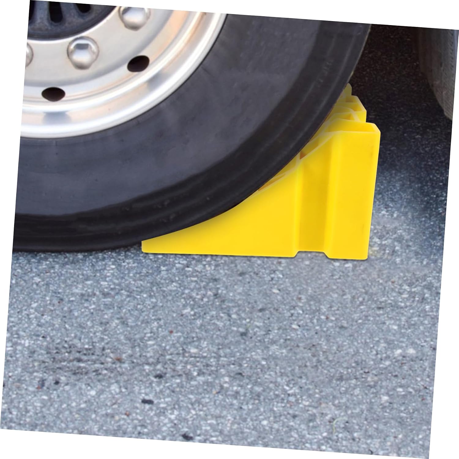 Mikinona Heavy Duty Wheel Chock for Rvs and Trailers Portable Stabilizer for Trucks Non- Design for Essential Trailer Accessory for Safe Vehicle Positioning