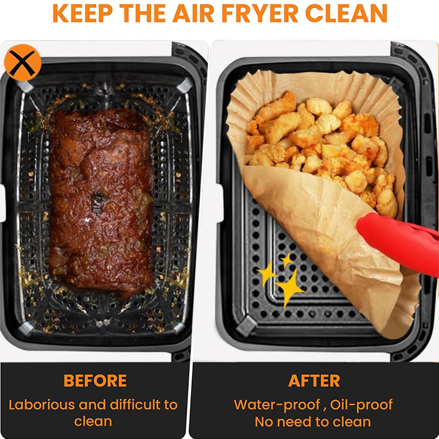 Accessori Per Friggitrice Ad Aria Ninja AF500EU - Stampi Silicone, Griglie, Spiedini, 10.4L - Foto 7