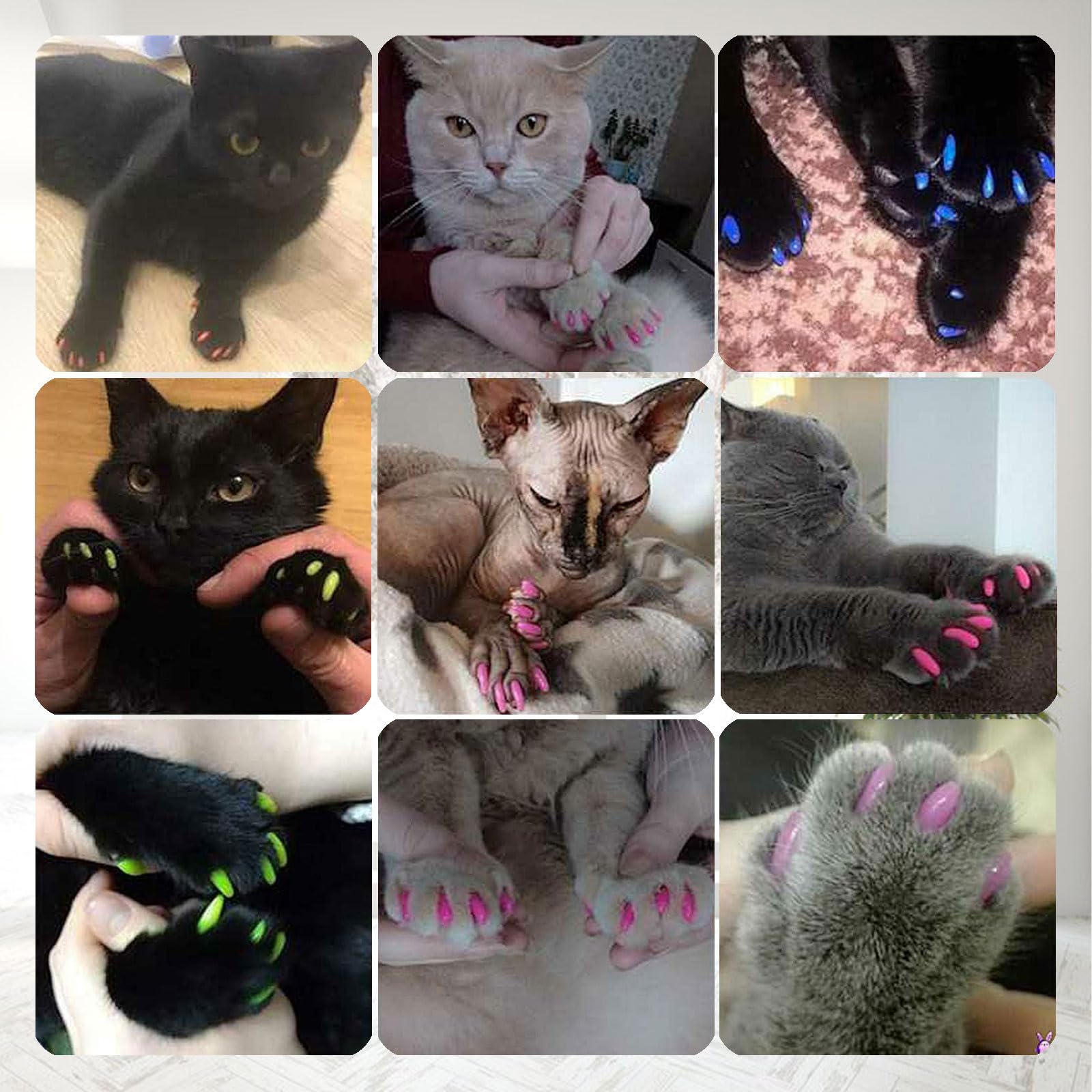 Cats Nail Cover Protection, 200 x Cat Nail Cover Protector - Image 3