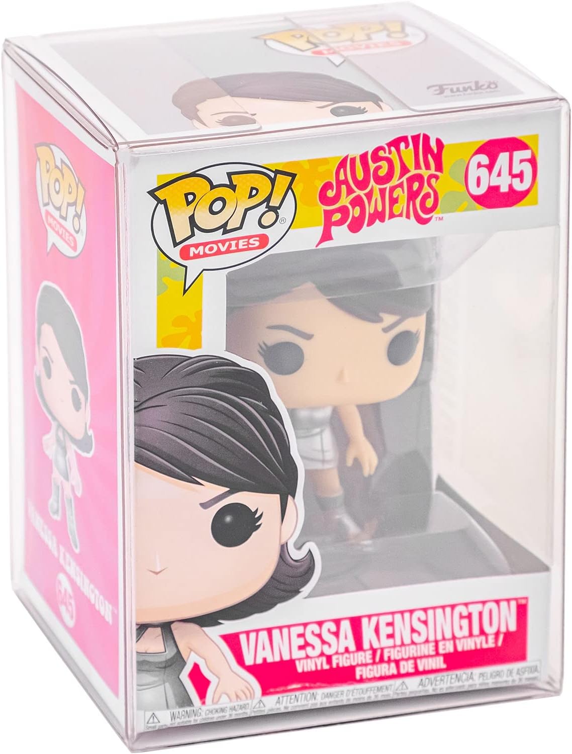 Pop Protector Case Compatible with 4 Inch Funko Pop! Vinyl Figures, (100 Pack) Clear Plastic Box for Figurine Storage