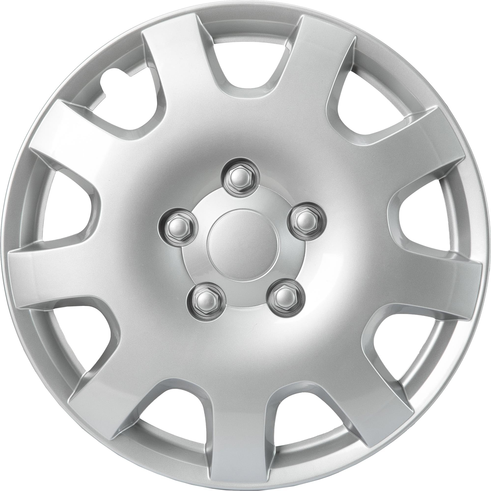 SYNCHRO Enjoliveur Malaga 14'' - Boîte de 4, ABS, Argent