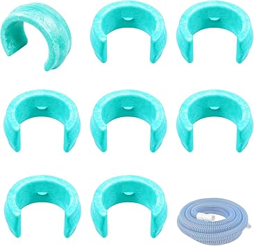 8 Pcs Light Blue Pool Cleaner Hose Weight Compatible with Zodiac & Pentair