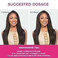 Vista 46 de Lashey Extensiones de Cabello Humano con Cinta Adhesiva Negro Natural 100% Remy Cabello Humano Liso Extensiones de Cabello con Cinta Largas de 24