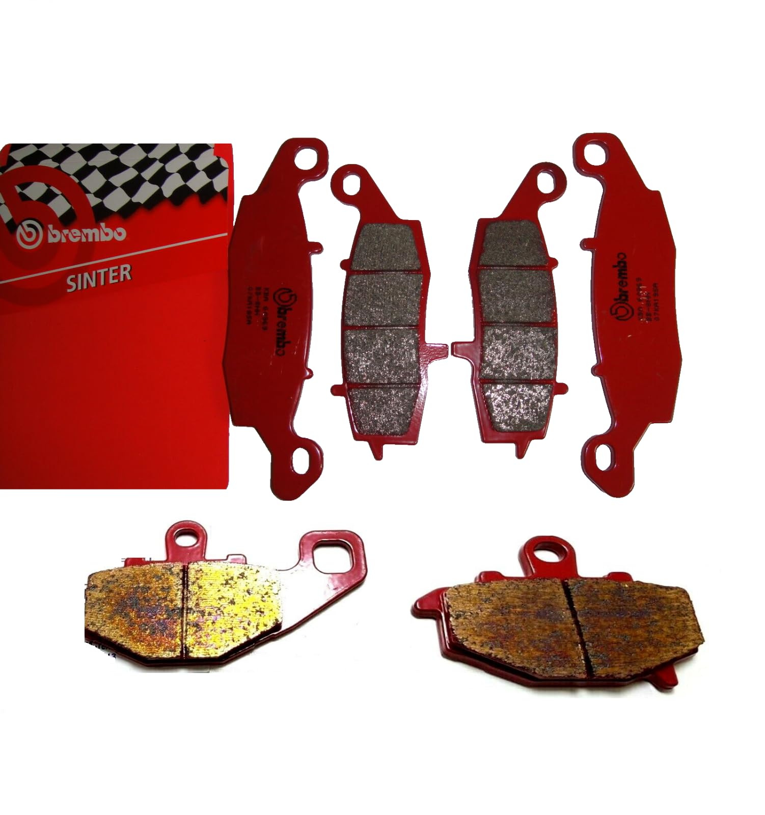 BREMBO Pastillas de freno delanteras y traseras sinterizadas (KAWASAKI ER6N ABS 650 2006-2016)
