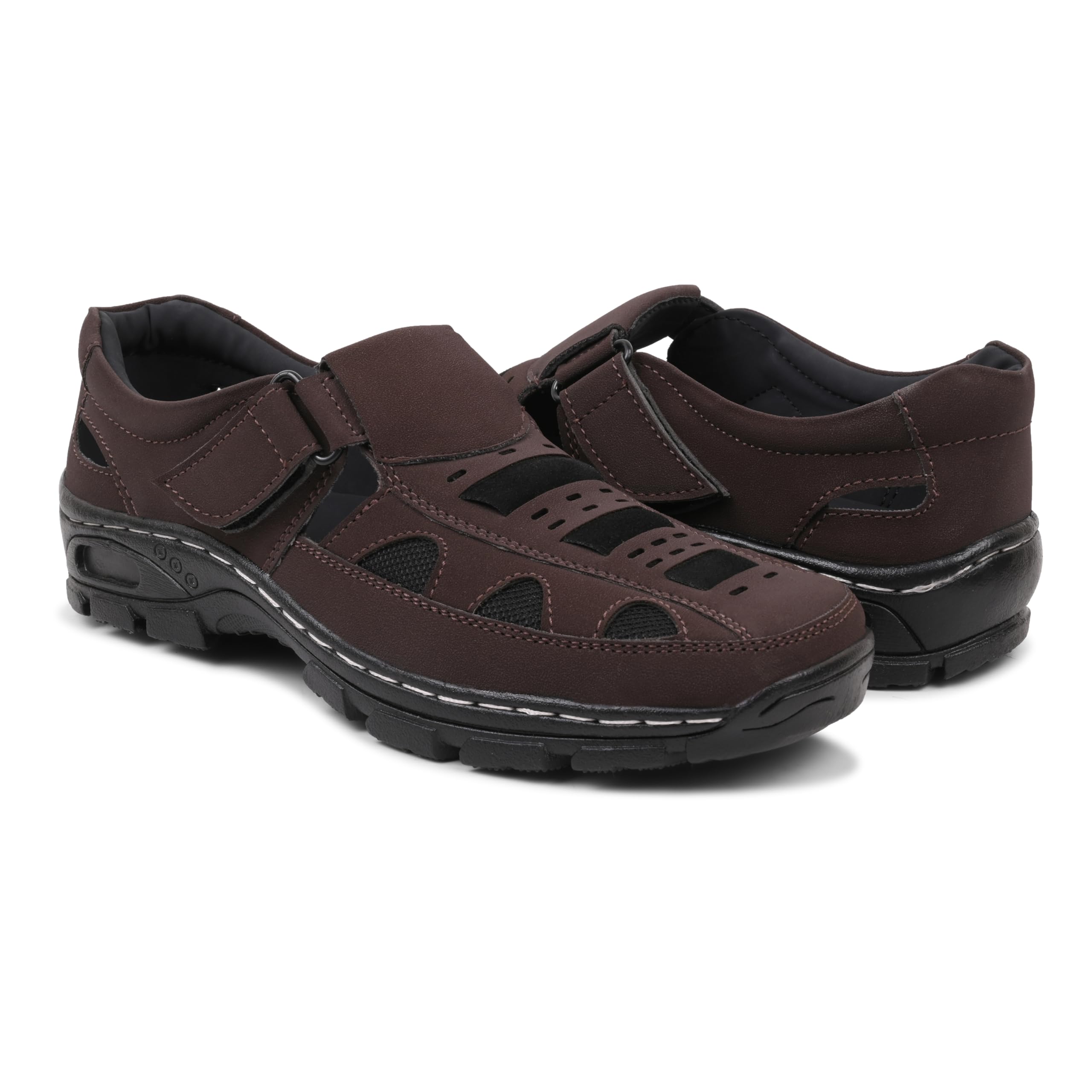 DEGARRO Men’s Suede Leather Sandals – Lightweight, Durable, and Comfortable Casual Sandals for Everyday Wear, Travel, and Outdoor Adventures