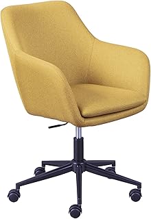Inter Link Silla Giratoria, Amarillo Curry, 61.50 x 63 x 91 cm