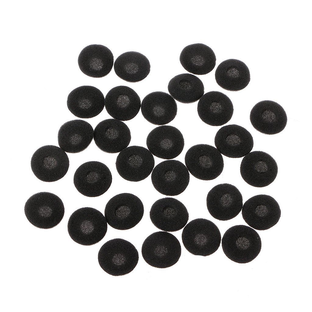 Elnwnnkc 30Pcs Comfortable Earpads for 15mm-20mm Earmuffs Memory Foam Cover Headphone Repairing Parts