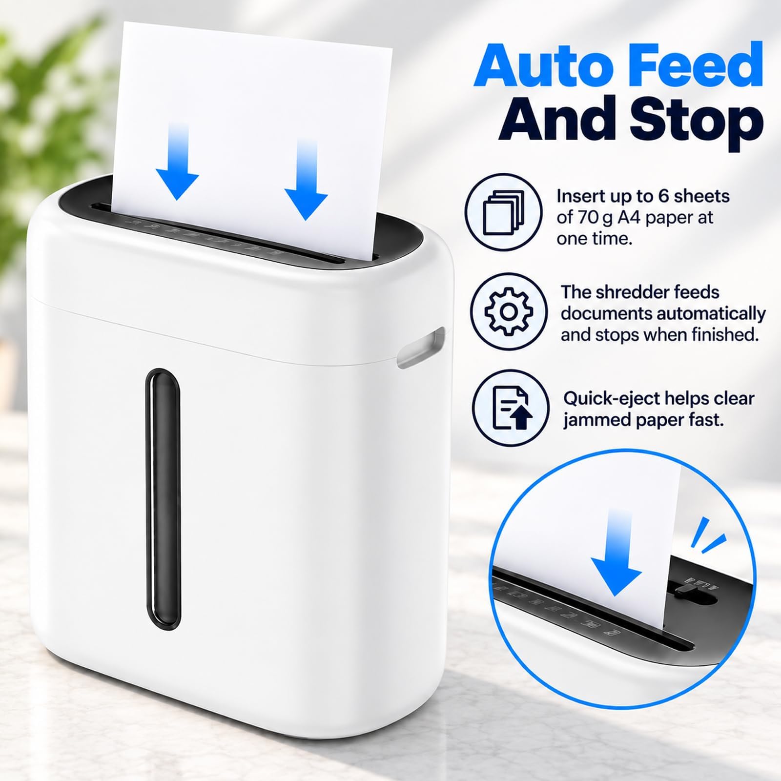 Distruggidocumenti da 15 litri con alimentazione automatica