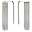 BARSDAR Wrap Around Straight Ponytail Extensions - 18 Inch Long Straight Gray Ponytails for Women, Clip in Ponytail Hair Extensions Synthetic Pony Tails Hairpieces Daily - Silver Grey