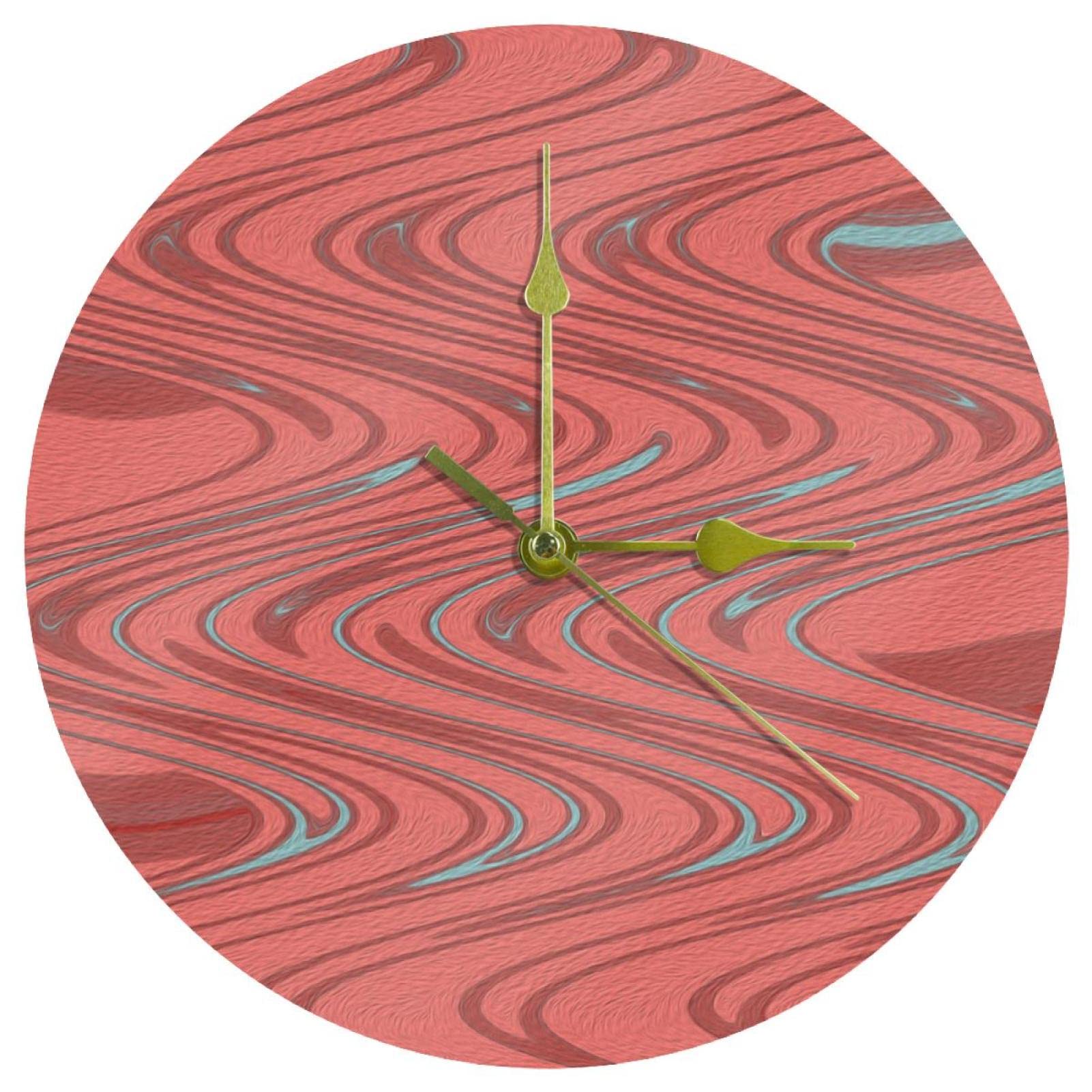 Horloge murale non graduée de 24 cm pour stopper le bruit du tic-tac