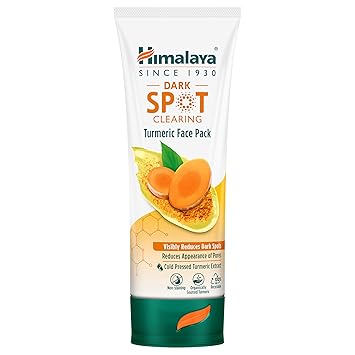 Himalaya Dark Spot Clearing Turmeric Face Pack|Organically Sourced Turmeric|Reduce Dark Spots In 7 Days|Gives Radiant Skin|100G
