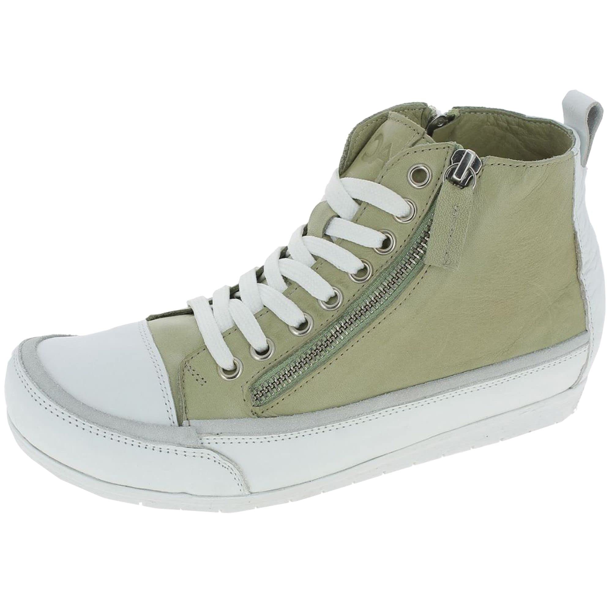 Andrea Conti Damen Sneaker, Sneaker, Khaki/weiß,
