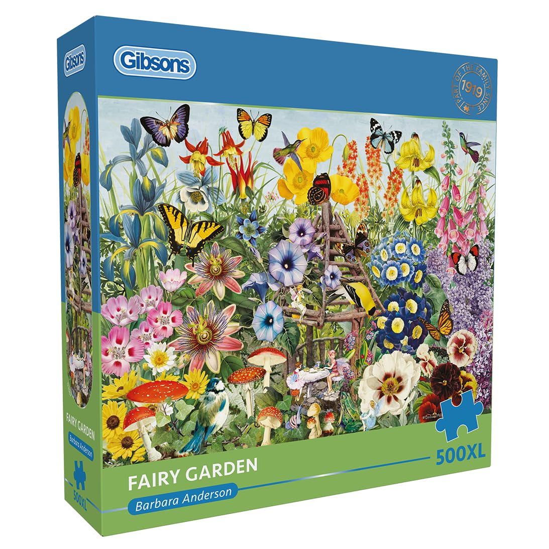 Gibsons Gibsons Games - Puzzle da 500 pezzi XL con bellissimi fiori colorati, puzzle sostenibile, per adulti, 100% cartoncino riciclato di alta qualità, ottimo regalo