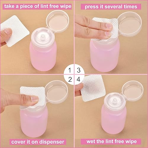 Miniatura 3 de MEKK Dispensador de bomba de acetona, dispensador de bomba de empuje hacia abajo, dispensador de alcohol vacío, bomba removedor de esmalte de uñas,