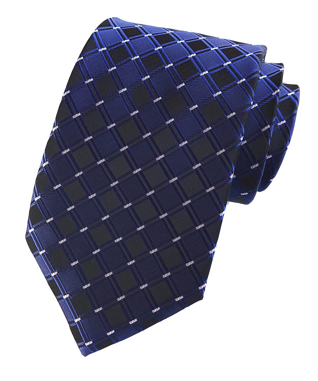 KihatwinMen's Big Boys Gingham Check Ties Pattern Novelty Business Formal Neckties 3.15"