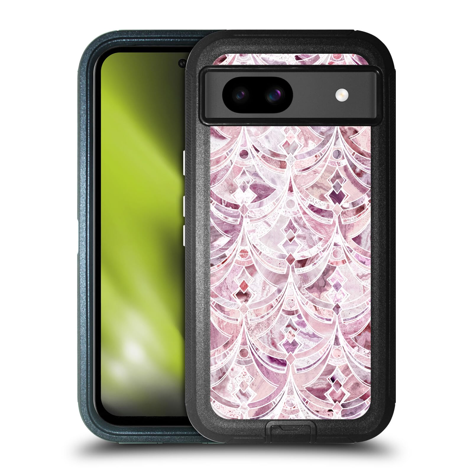 Protection Google Pixel 8a ultra-blindée et rigide motif marbre chic - 8