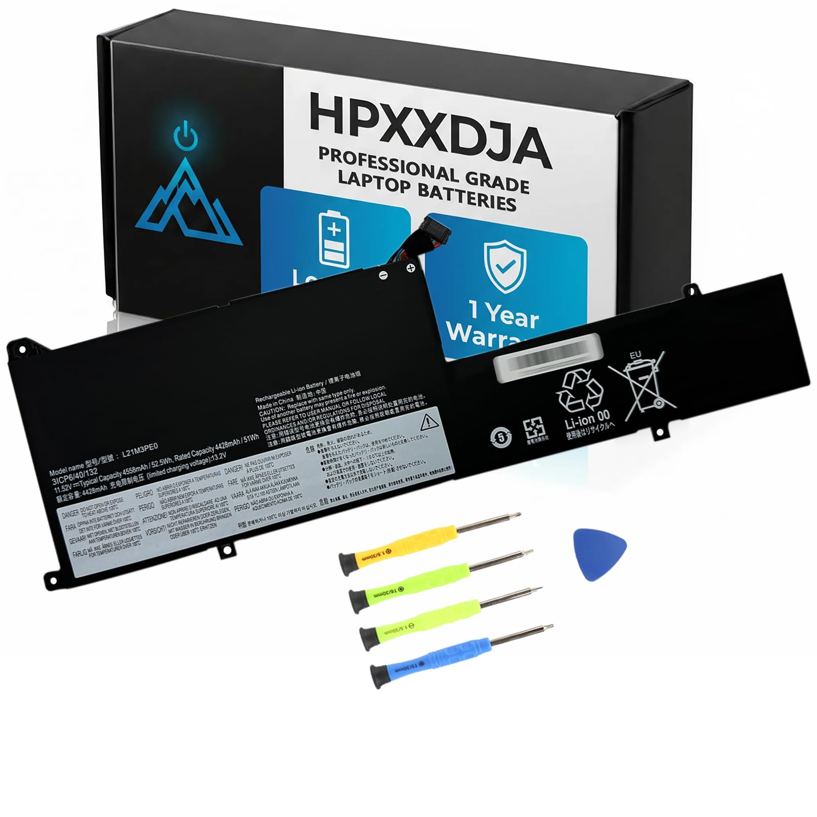 Amazon.com: HPXXDJA L21M3PE0 Laptop Battery Replacement for Lenovo