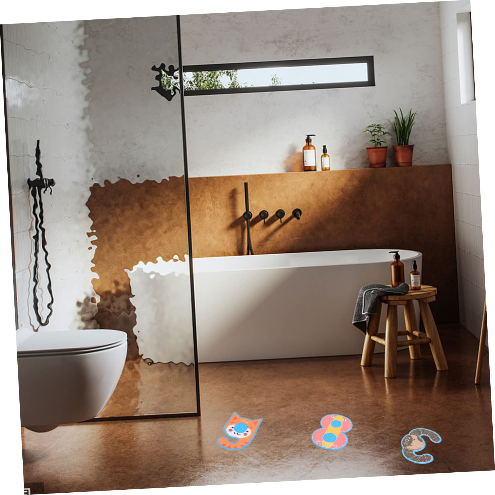 Alipis 3sets Adesivi Antiscivolo per e Colori e Raschietto per Facile Applicazione Impermeabili e Sicuri per
