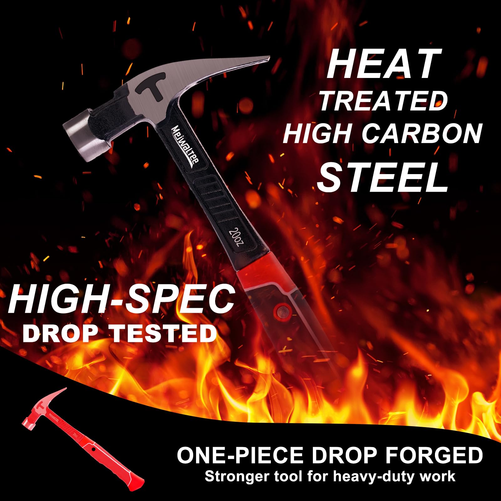 Heavy Duty Forged Hammer - 20oz Rip Claw -3