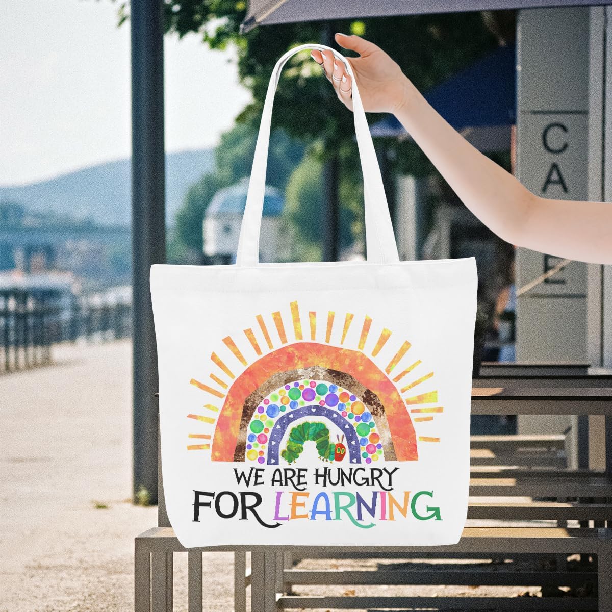 Funny Occupation Gifts Canvas Tote Bag Reusable Grocery Shopping Bags Gifts for Women Psychologist Teacher image 3