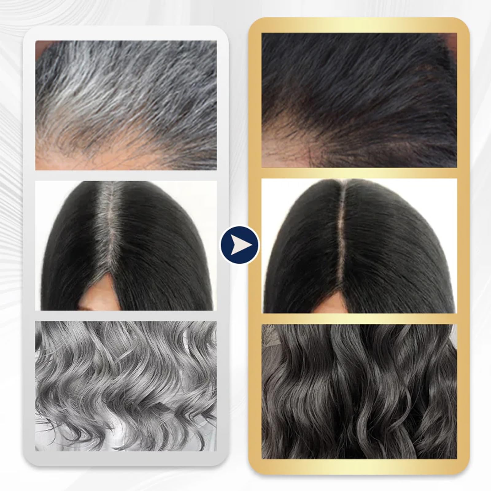 Crème colorante pour cheveux à base de plantes - Formule douce longue durée, teinture végétale naturelle, shampoing colorant