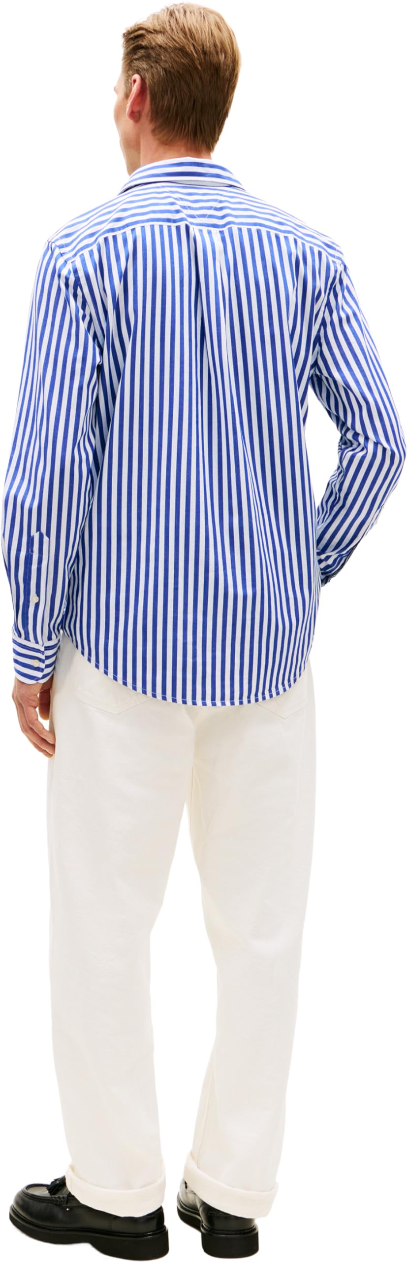Tommy Hilfiger Flex Poplin Classic STP RF Shirt Mw0mw42440 Camicia S/S Uomo (Pacco da 1)