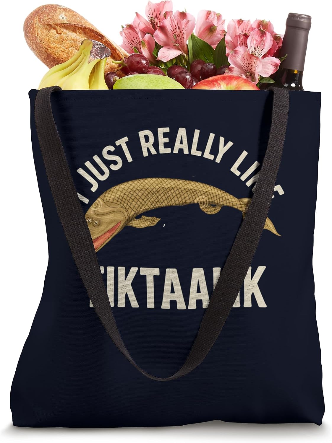 Tiktaalik Prehistoric Fish Paleontology Science Nerd Tote Bag