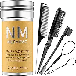 Conjunto de bastões de cera de cabelo para mulheres, crianças, presentes de Natal/aniversário, acessórios de cabelo para mulheres, meninas, adolescentes, meninas, coisas modernas, utensílios de cabelo