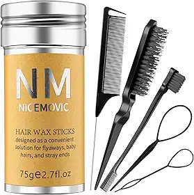 Conjunto de bastões de cera de cabelo para mulheres, crianças, presentes de Natal/aniversário, acessórios de cabelo para mulheres, meninas, adolescentes, meninas, coisas modernas, utensílios de cabelo