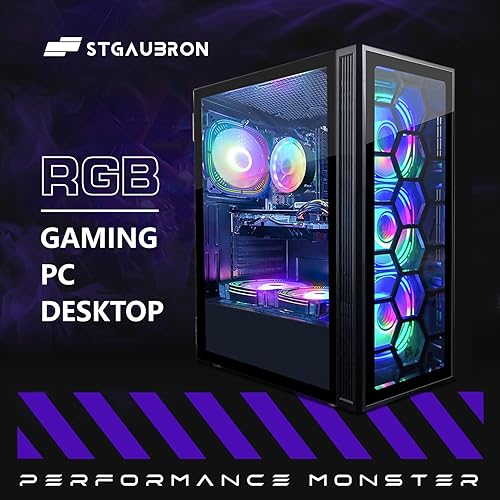 Miniatura 21 de STGAubron Computadora de escritorio para videojuegos, Intel Core i7 hasta 3.9 GHz, Radeon RX 580 8G, 16G RAM, 512G SSD, WiFi 6, Bluetooth 5.2