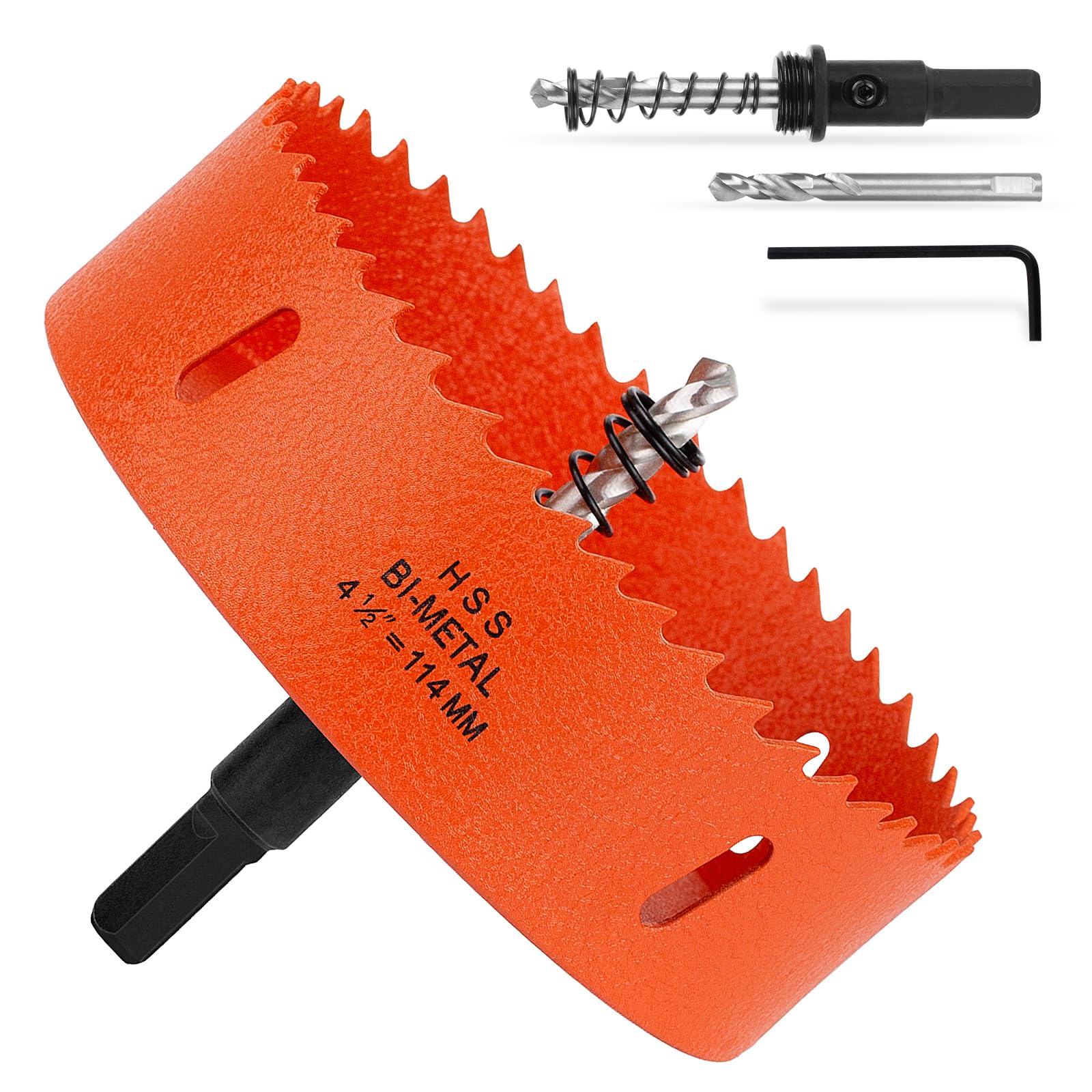 6" Hole Saw Kit - Cut Wood, Metal & Drywall -16