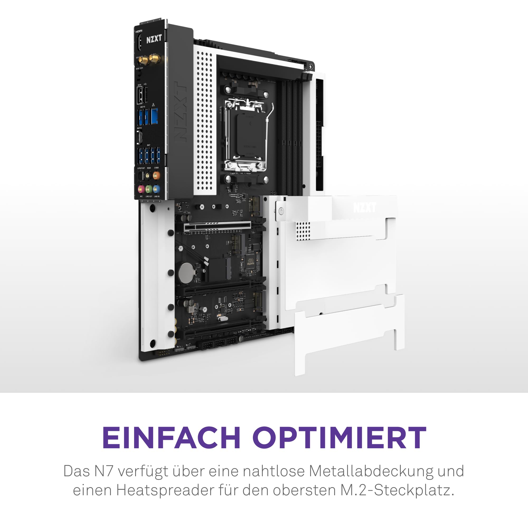 NZXT N7 B650E - AMD B650 Chipsatz - Unterstützt AMD Ryzen 8000