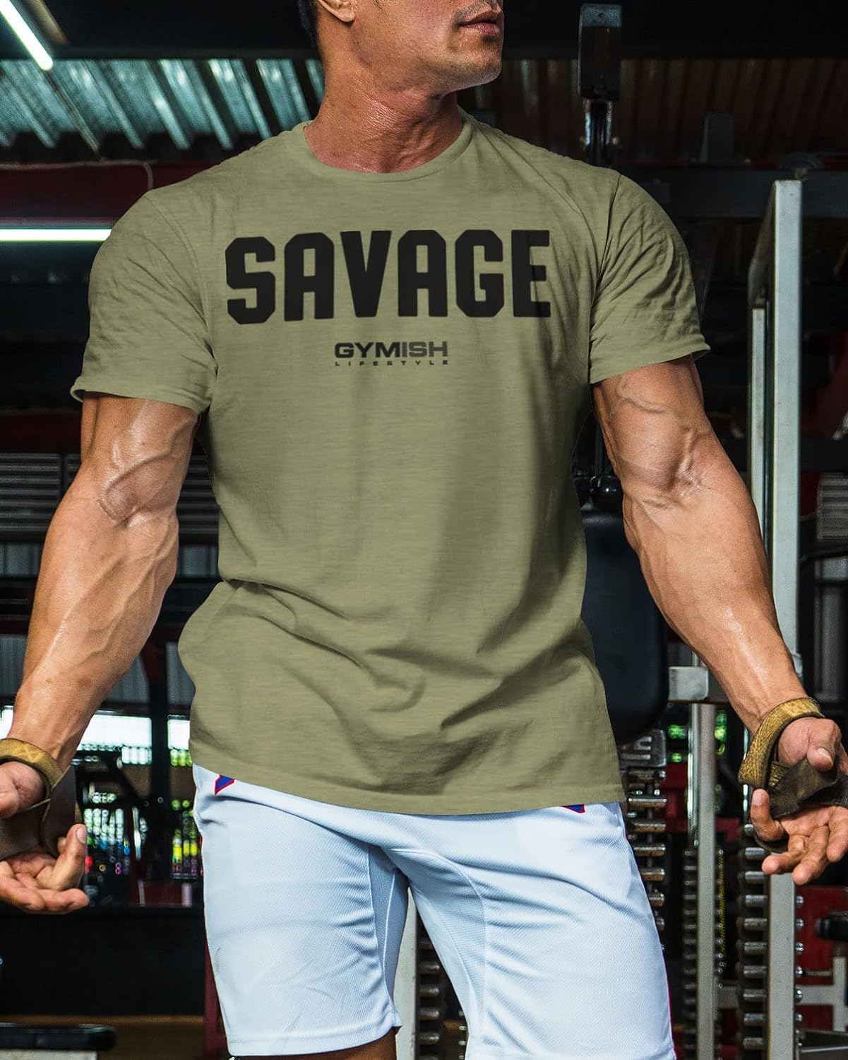 Savage Men's Workout Shirt for Men, Gym Funny Deadlift Lifting T-Shirt - Image 3