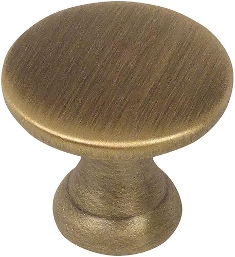 Cosmas 4545bab cepillado latón antiguo Gabinete Hardware perilla redondo – 7/diámetro de 8" – 25 unidades
