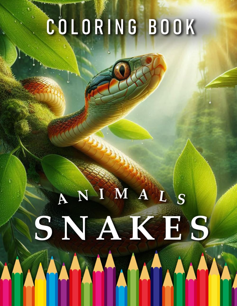 Snakes | Coloring Book: For Adults & Children | The perfect Gift for Animal Lovers (Animals | Coloring Books)