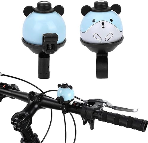 Miniatura 6 de Campana de bicicleta para niños, diseño de dibujos animados, con ranura antideslizante, para manillar de bicicleta, bocina de anillo