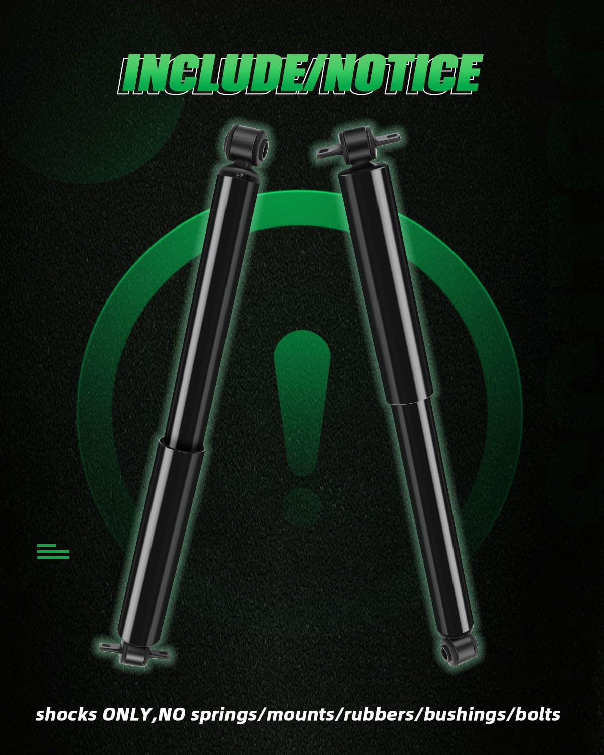 Rear Auto Shocks Set, SCITOO Gas Shock Absorber and Struts fit for 1995-2000 2001 2002 2003 2004 2005 Chevy Blazer,82-04 Chevy S10,83-94 Chevy S10 Blazer,92-01 GMC Jimmy,91-04 GMC Sonoma Set of 2