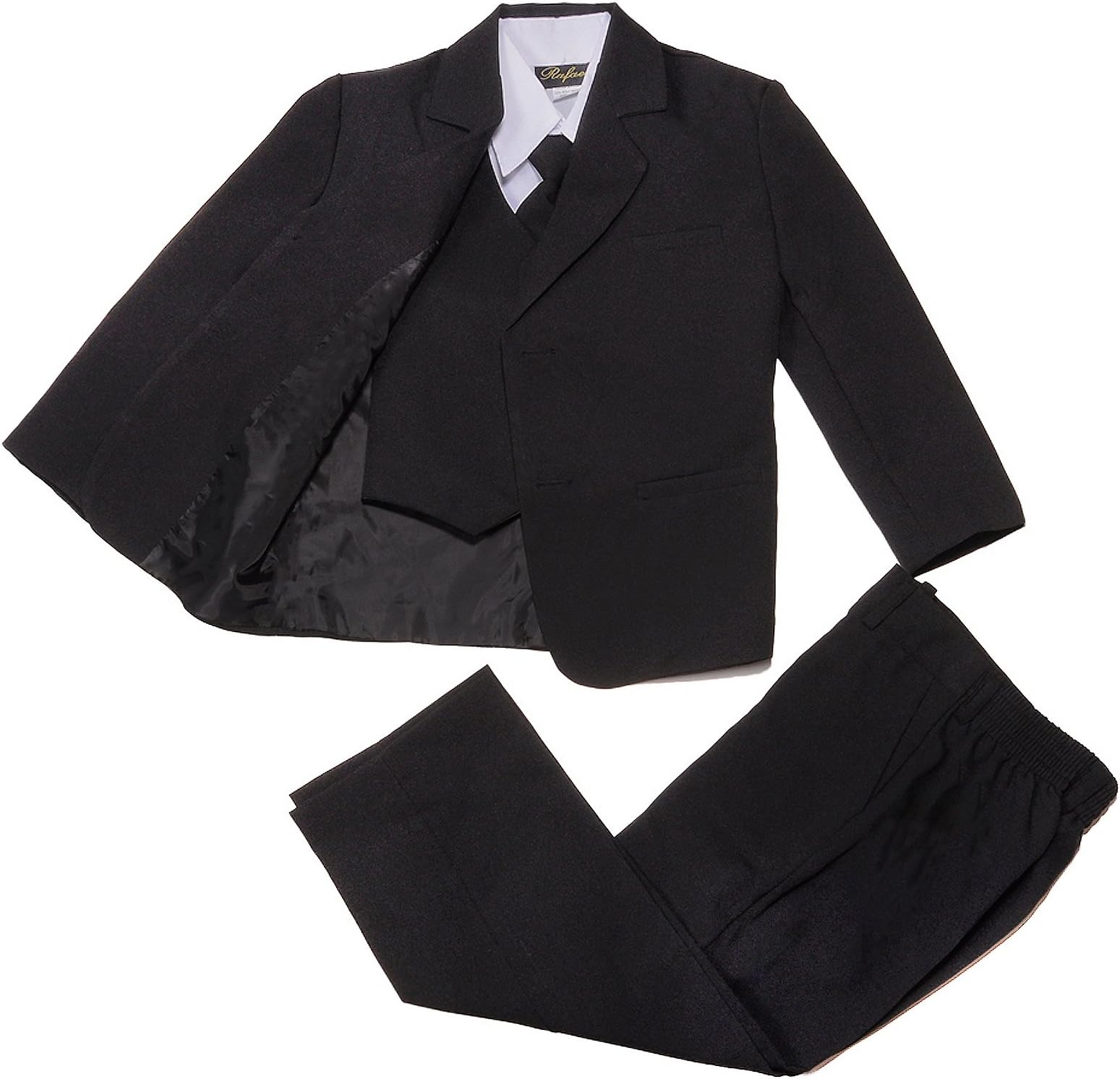 Classic Toddler Boy Formal Suit in Black 2T-20-Black-20