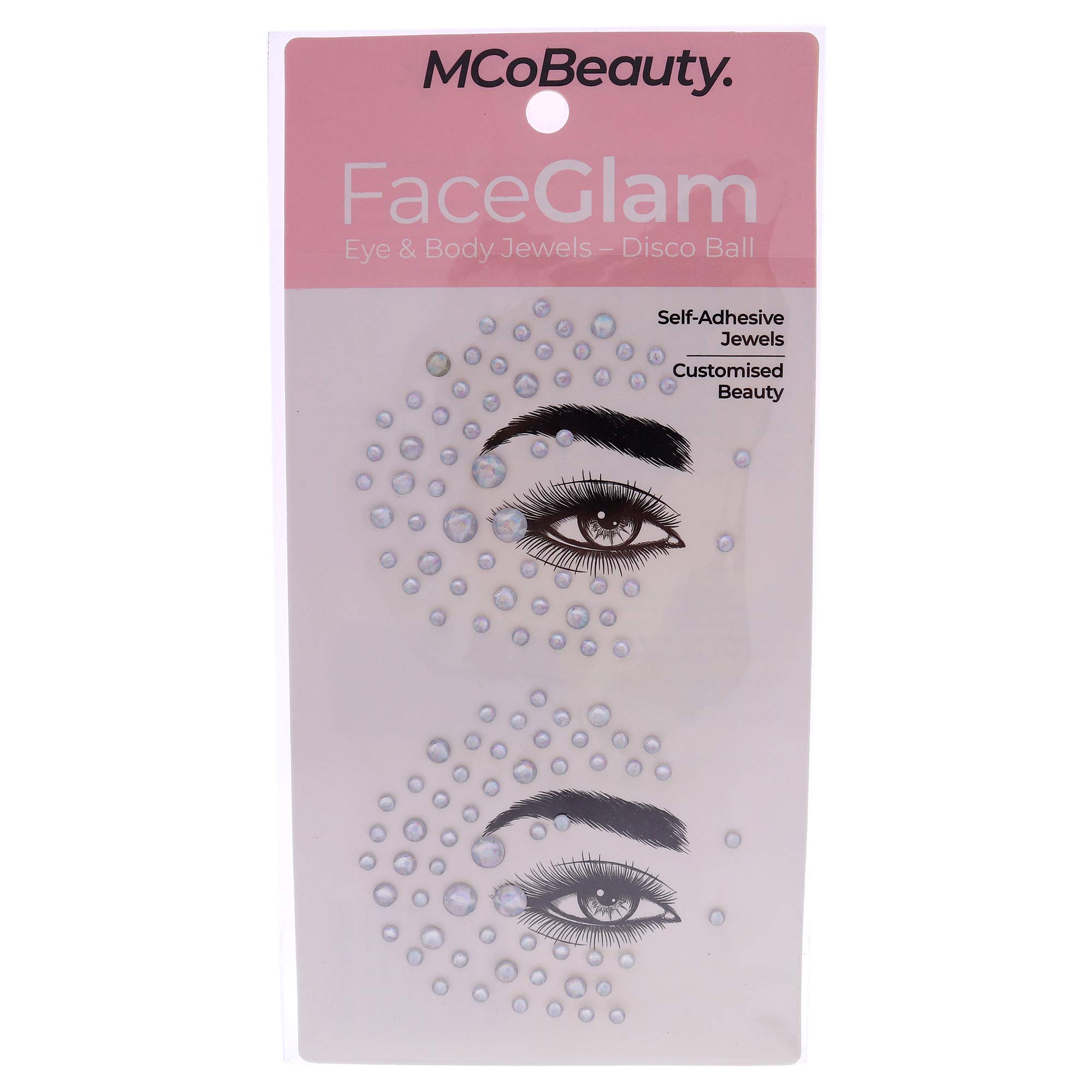 MCoBeauty Face Glam Eye and Body Jewels - Disco Ball for Women 1 Pc Glitter