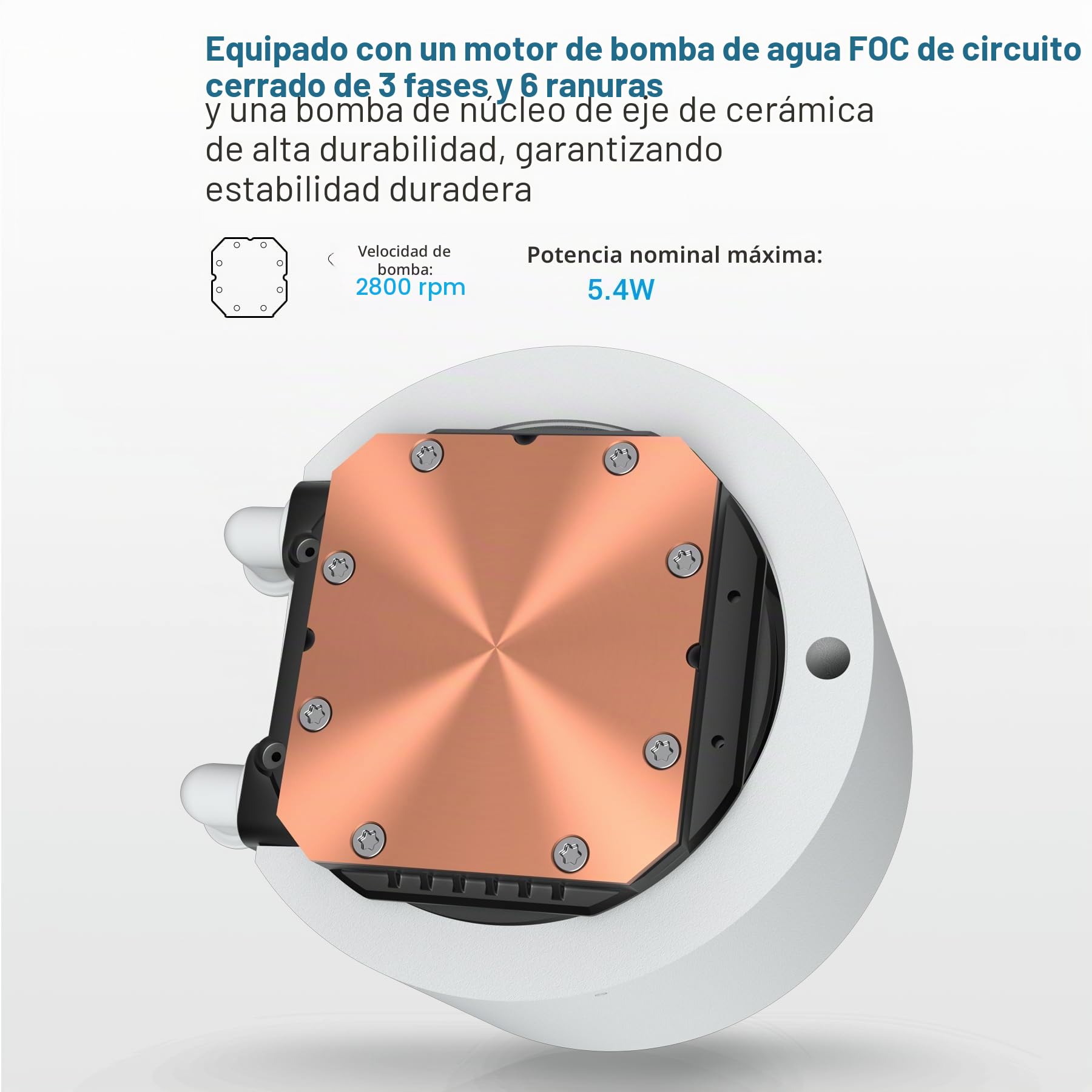 SAMA Q60 Disipador de CPU AIO de 360 ​​mm con pantalla LCD de 2,8" extraíble magnéticamente,ventiladores modulares XT120, aspas LCP, soportes adicionales, 115X, 2011, 1200, 1700, 1851, AM4, AM5 Blanco
